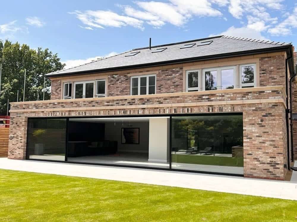 Luxury home with aluminium windows and sliding doors